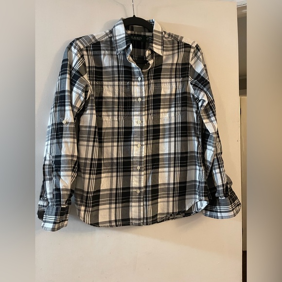 Ralph Lauren Black‎ and White Button Down Shirt - Picture 1 of 12